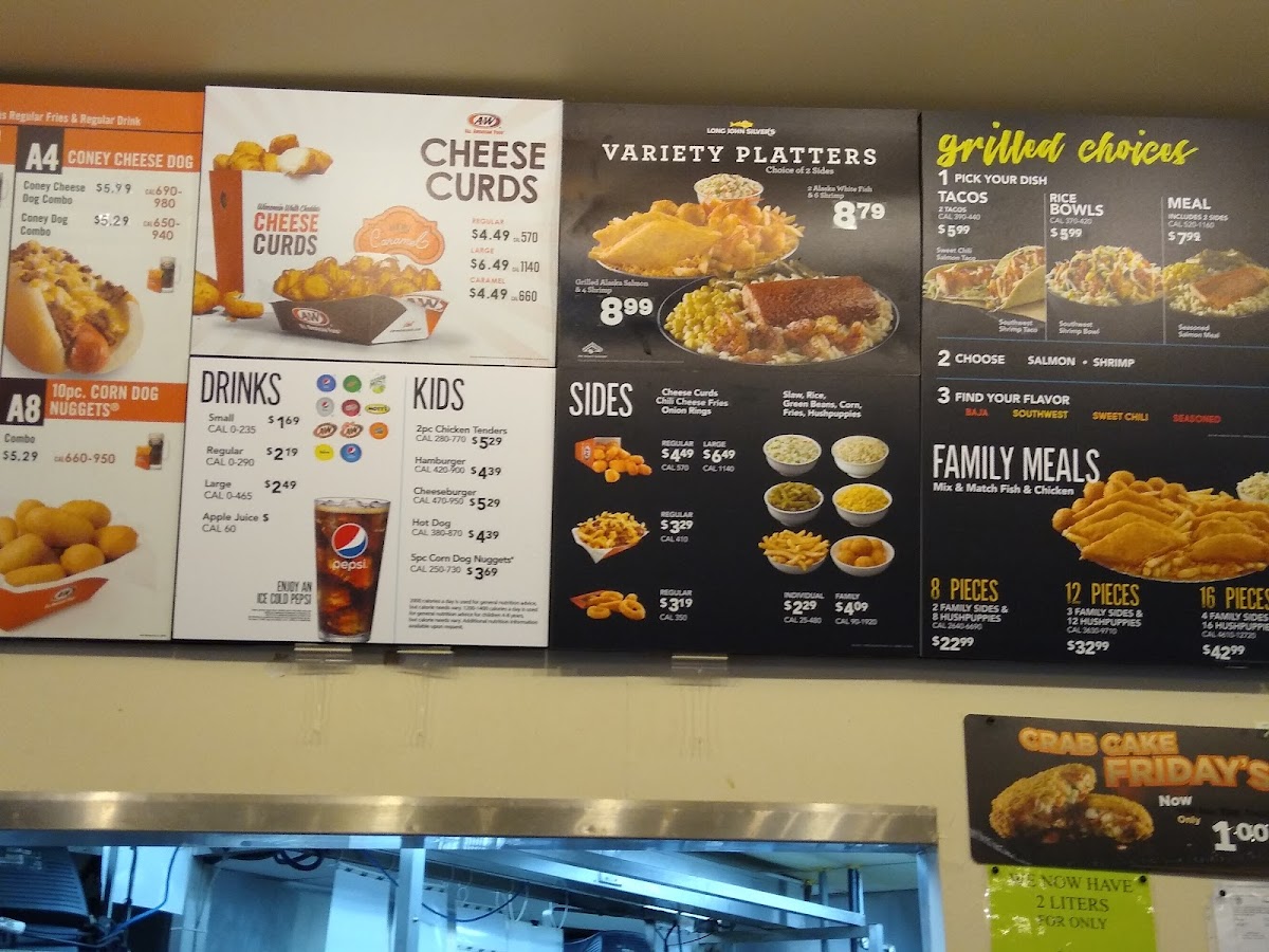 Long John Silver's A&w Menu-9